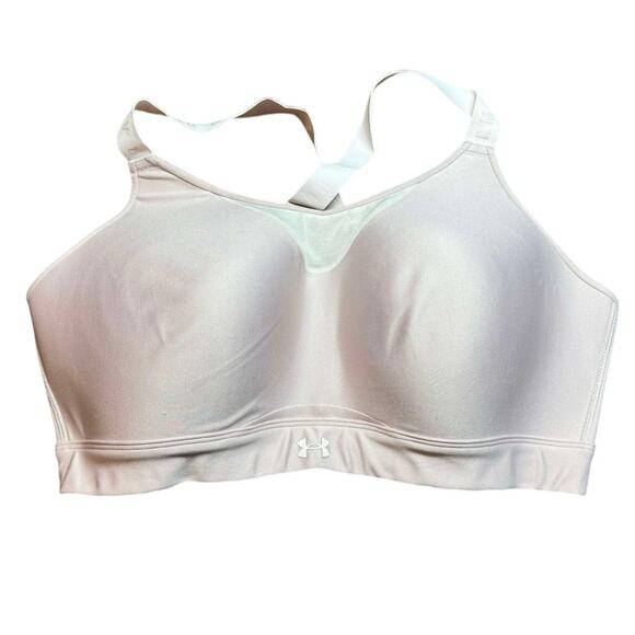 Under Armour Women's UA Infinity Light Pink High Sports Bra Size 2XL - Picture 2 of 11